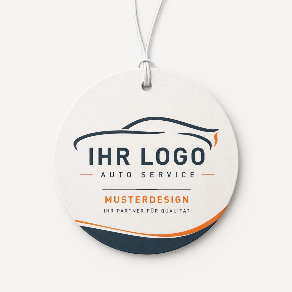 Runder Auto Duftbaum mit Logo